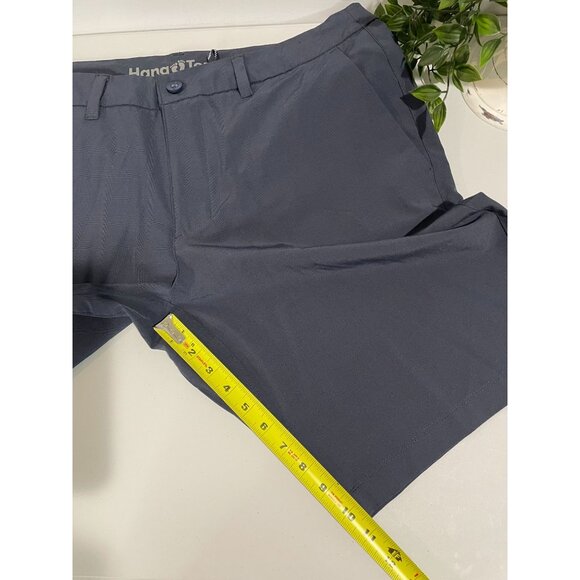 Hang Ten Mens Plaid Navy Blue Polyester/Elastane Shorts Size 38 - Picture 13 of 14